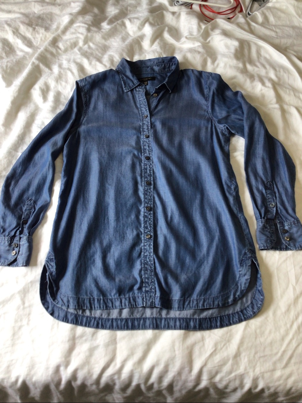 Banana Republic Blue Denim Button-Down Shirt